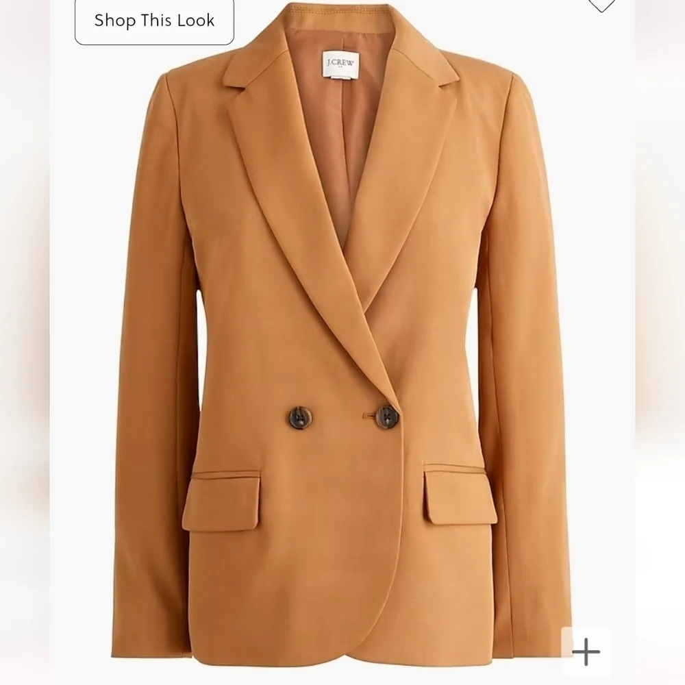 New JCREW Twill Double Breasted Blazer Size 4